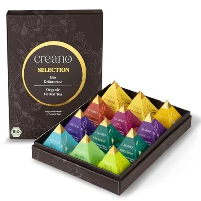 Image de Creano Coffret cadeau de tisane bio qualité supérieure (12 Sachets)