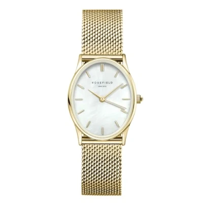 Afbeelding van Rosefield dames The Oval horloge OWGMG OV10 in de kleur Goud