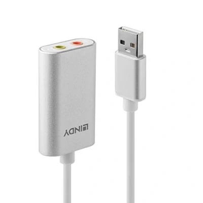 Afbeelding van LINDY Audio Converter USB Typ A auf Konverter [USB Jackplug]