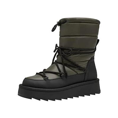 Afbeelding van Tamaris Snowboots, Dames, Maat: 39, Olive comb Kunststof