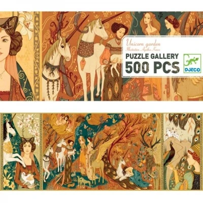 Afbeelding van Djeco puzzel eenhoorn tuin (500st)