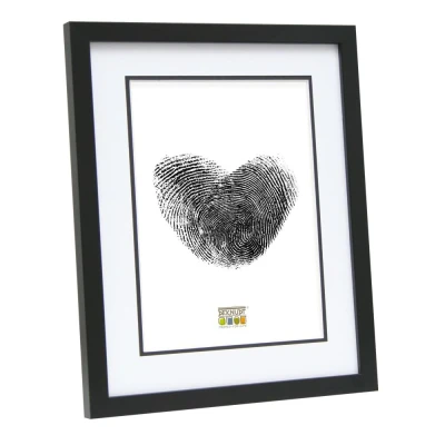 Afbeelding van Deknudt Fotokader in zwart met passe partout 10x15 S43AK2