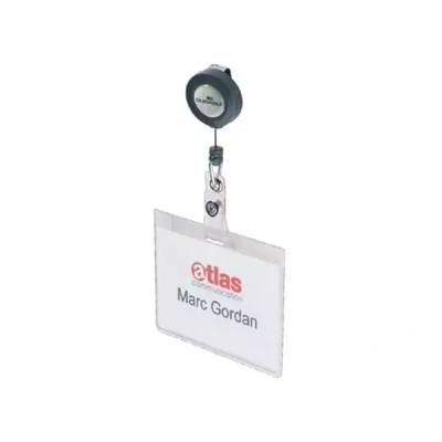 Afbeelding van Durable badge met oprolmechanisme, 10 stuks