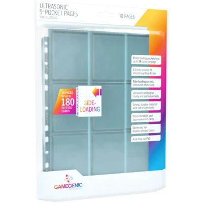 Afbeelding van Gamegenic Ultrasonic 9 Pocket Sideloading Pages (10 stuks)