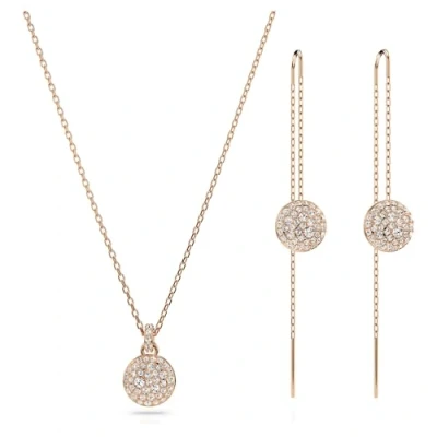 Afbeelding van Swarovski Meteora SET Oorbellen rose goldcoloured, Dames, Maat: One Size, gold coloured