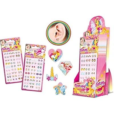 Afbeelding van CRAZE 22559 Zelfklevende oorbellen voor kinderen met eenhoorn, 3D stickers