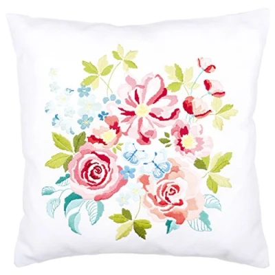 Afbeelding van Borduurkussen kit Bloemenboeket I Vervaco PN 0150026