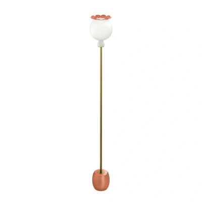 Afbeelding van Kundalini Opyo vloerlamp, mondgeblazen, koraal