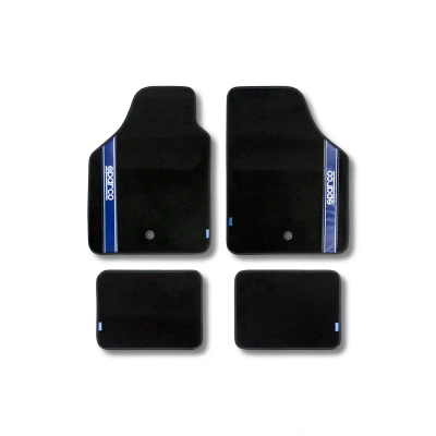 Afbeelding van Vloermattenset voor auto Sparco Strada 2012 B Universeel Zwart/Blauw (4 pcs)