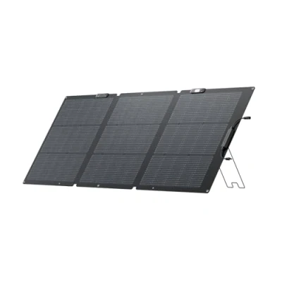 Afbeelding van ECOFLOW Draagbaar zonnepaneel, 160 W, voor elektriciteitsopwekking, opvouwbare zonnelader met verstelbare houder, waterdicht, IP67, buiten, op de camping