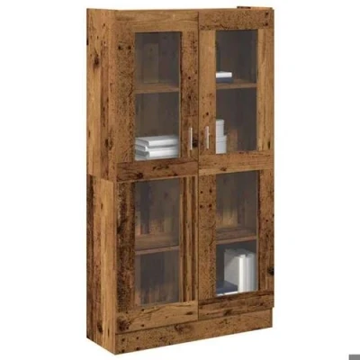 Afbeelding van vidaXL Hoge kast 82,5x30,5x150 cm bewerkt hout oud houtkleurig