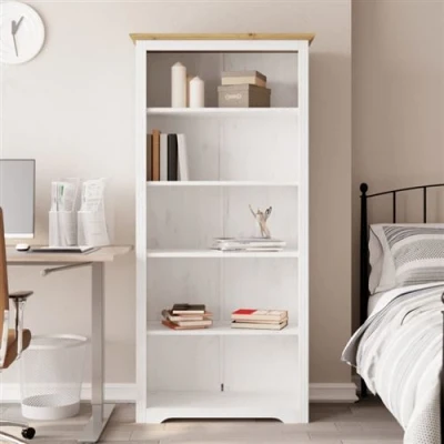 Image de vidaXL Bibliothèque BODO marron 82x40x173 cm bois pin massif 5 niveaux355081