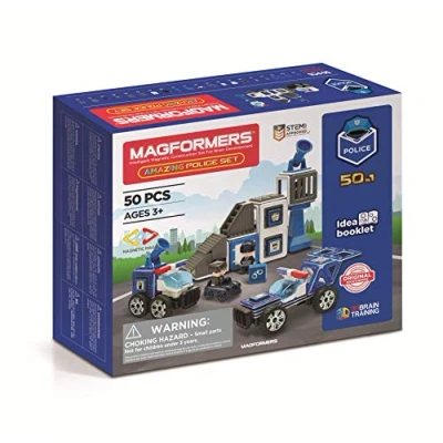 Afbeelding van Magformers GmbH 278 55 Amazing Police Set 50T, meerkleurig