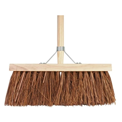 Afbeelding van Talen Tools Bezem Natuurvezel Haren 37 cm Inclusief Steel