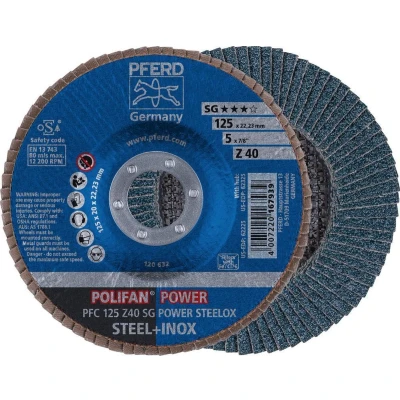 Afbeelding van PFERD 67686125 Z Sg Power Steelox Lamellenschijf Diameter 125 mm Boordiameter 22.23 10 stuk(s)