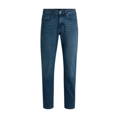 Afbeelding van BOSS Straight leg jeans, Heren, Maat: 33x34, Medium blue