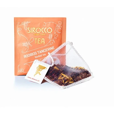 Afbeelding van SIROCCO TEA (Zwitserland 1908) ROOIBOS TANGERINE (Roibos en Mandarine) 20 zakjes biologische thee