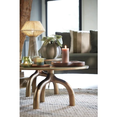 Afbeelding van Light&amp;living Tafellamp Ø36x57 cm FUGIA jute licht groen