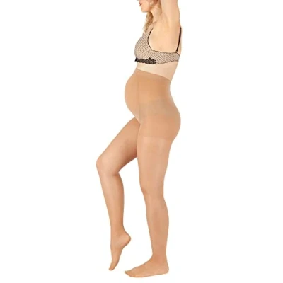 Afbeelding van BANANALU Zwangerschapspanty voor zwangere vrouwen 40 DEN, S, M, L, XL, Natuurlijk.