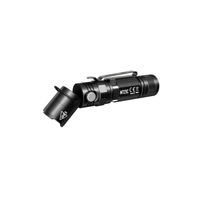 Afbeelding van Nitecore MT21C LED zaklamp draait 90 graden inclusief magneet op de lampas