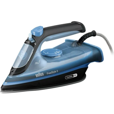 Afbeelding van BRAUN FI3194 BK FreeStyle 3 Stoomstrijkijzer Vermogen 2400 W Constante stoom 45 g/min Persen 200 SuperCeramic zoolplaat