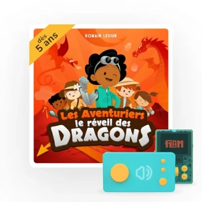Afbeelding van Interactief audioboek Lunii voor Ma Fabrique à Histoires Le Réveil des dragons Franstalige Versie