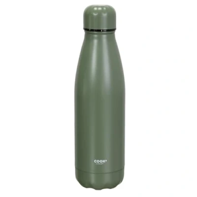 Afbeelding van Cook Concept Transportfles, 50 cl, groen roestvrij staal warm/koud dubbelwandig afmetingen: 25,8 x 7 cm
