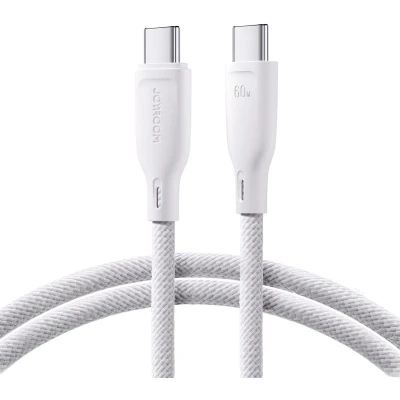 Afbeelding van Joyroom Multi Color Series SA34 CC3 USB C / kabel 60W snelle overdracht 1m wit