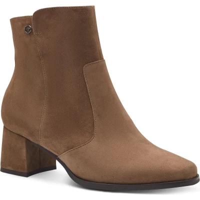 Afbeelding van Tamaris Comfort Korte laarzen, Dames, Maat: 36, Pepper suede Leer