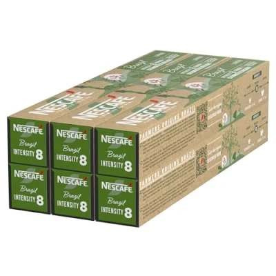 Afbeelding van NESCAFÉ Farmers Origin s Brazil Lungo 6 x 10 koffiecapsules, goedgekeurd voor Nespresso machines