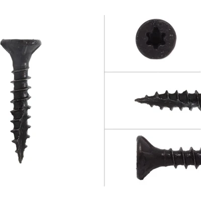 Afbeelding van Wovar Zwarte Schroeven Verzinkt 3.5 x 20 mm Torx met Snijpunt 100 Stuks Houtschroeven