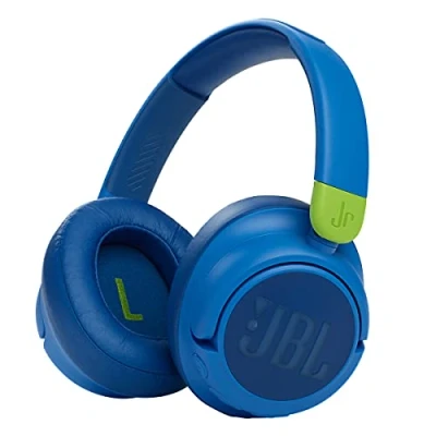 Afbeelding van JBL JR 460NC draadloze over ear hoofdtelefoon voor kinderen, tot 30 uur speeltijd en veilig geluid, blauw
