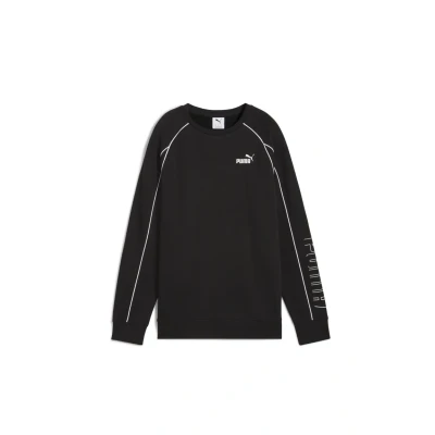 Afbeelding van Puma Relaxed FIT Crewneck Sweater, Dames, Maat: XL, Black