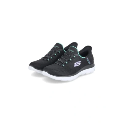 Afbeelding van Skechers Sneakers laag, Dames, Maat: 38, Schwarz Textiel