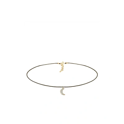 Afbeelding van Elli Halsketting Choker Halve maan Swarovski®