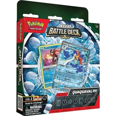 Afbeelding van Pokémon TCG: Quaquaval ex Deluxe Battle Deck (60 speelklare kaarten en accessoires)