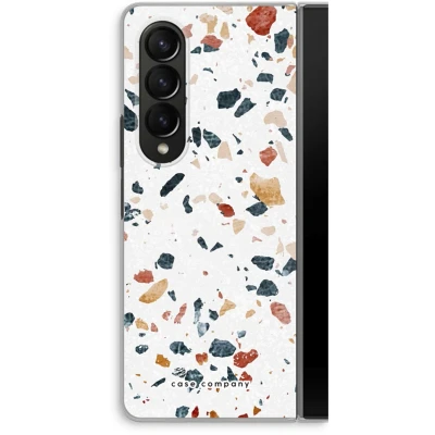 Afbeelding van Case Company® hoesje geschikt voor Samsung Galaxy Z Fold4 Terrazzo N4 Soft Cover Telefoonhoesje Bescherming aan alle Kanten en Schermrand
