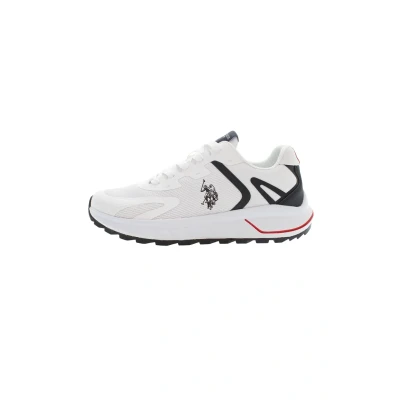 Afbeelding van U.S. Polo Assn. Sneakers laag, Heren, Maat: 41, White dark sky blue Textiel/ synthetisch