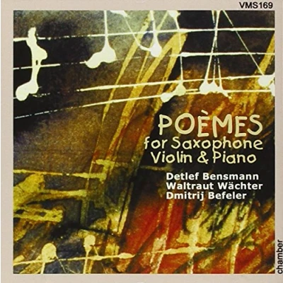 Afbeelding van Poemes For Saxophone, Violin &amp; Pian