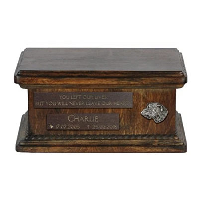 Afbeelding van Houten urn hond voor Ierse Wolfhond gepersonaliseerd met gravure
