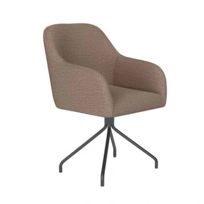 Afbeelding van Housecraft Living Otis Eetkamerstoel Draaibaar Metaal Spider Taupe