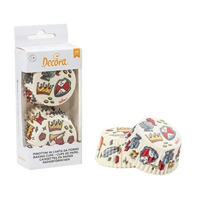 Afbeelding van Decora 0339826 Set van 36 vormpjes, Ø 50 x H 32 mm, ovenpapier