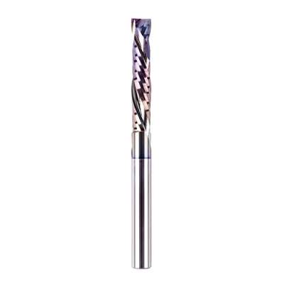Afbeelding van SpeTool Bovenfrees, 8 mm, diameter van de schacht Up Down groeffrees, HRC55, helicoidale frees, 45 CNC snijlengte, houtfrees, TAC coating, voor houtsnijden, sculptuur