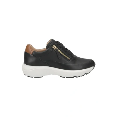 Afbeelding van Clarks Originals Tivoli ZIP Sneakers laag, Dames, Maat: 36, Schwarz Leer