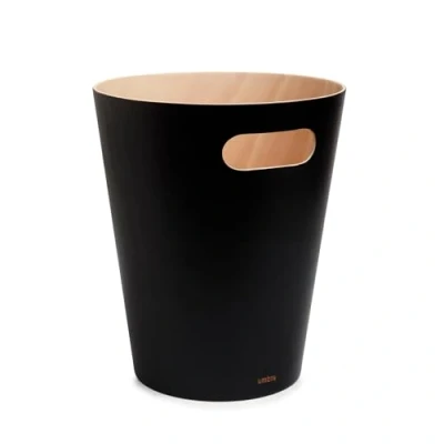 Afbeelding van Umbra 082780 045 prullenbak van hout, 7,5 l, zwart/natuur, 5 pannen