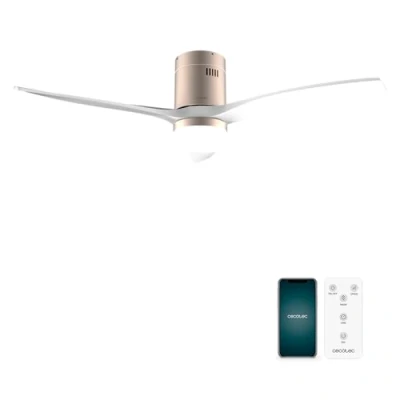 Afbeelding van Plafondventilator met licht Cecotec EnergySilence Aero 5600 Aqua Wit Bruin Gouden 18 W 40