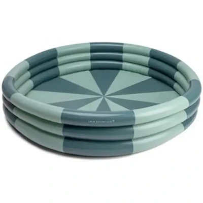 Afbeelding van Swim Essentials Groen/Wit Gestreept Zwembad 150 cm