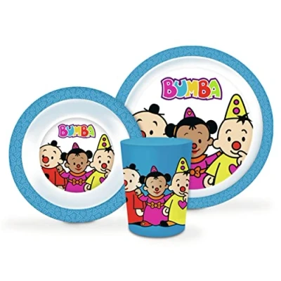 Afbeelding van Bumba kinderservies eetsetje kom / bord beker