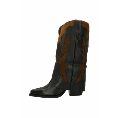 Afbeelding van sacha Cowboy/Bikerlaarzen, Dames, Maat: 36, Black Schoenen