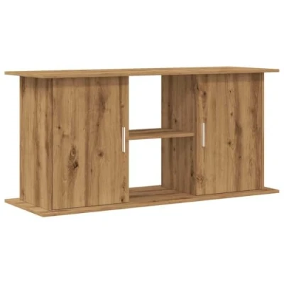 Afbeelding van Aquariumstandaard 121x41x58 cm bewerkt hout artisanaal eiken